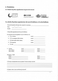 Scheda prima segnalazione